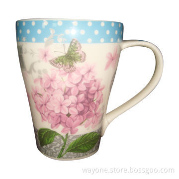 Earthenware Mug, Harebell Design and 12oz Volume, Measures 8.6 x 11cm, Fashionable Shape